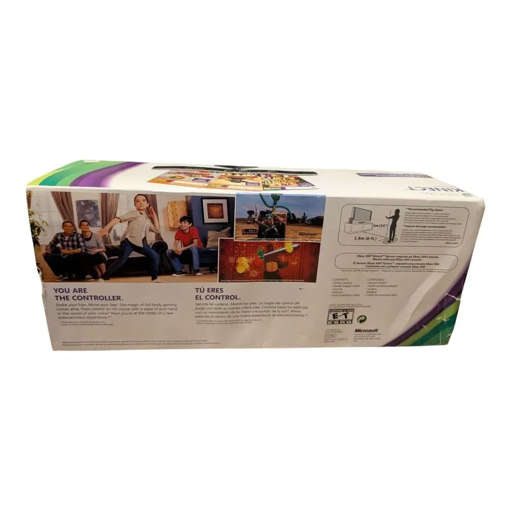 XBOX 360 KINECT Sensor BundIe: Includes Kinect  Sensor Unit & 4 Extra New Games